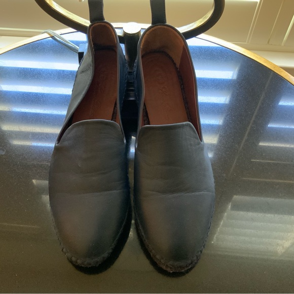 Loro Piana Dark Blue Agata Walk Leather Espadrilles NWOT - Picture 3 of 10